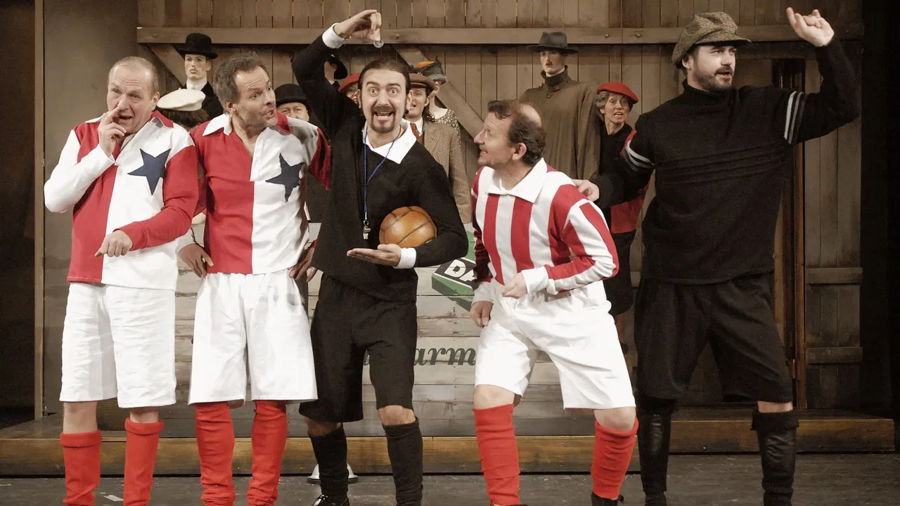 Muži v offsidu backdrop