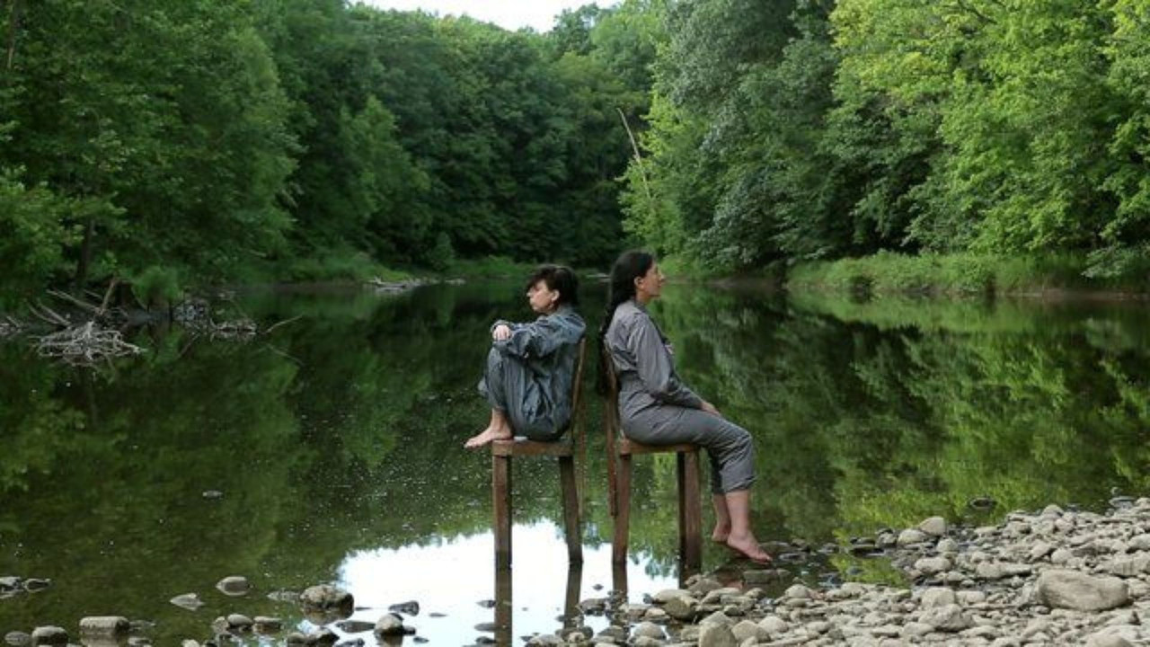 The Abramović Method Practiced by Lady Gaga & Marathon Reading of Stanislaw Lem's "Solaris" backdrop