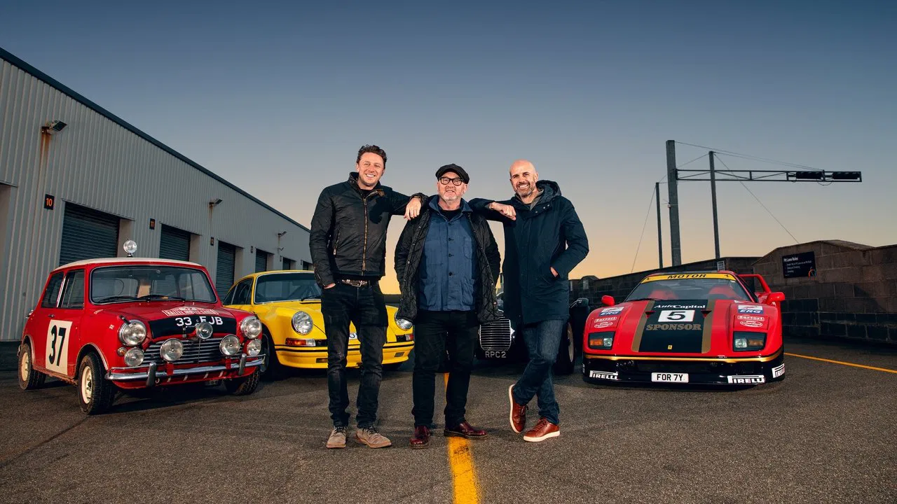 Three Men Four Wheels backdrop