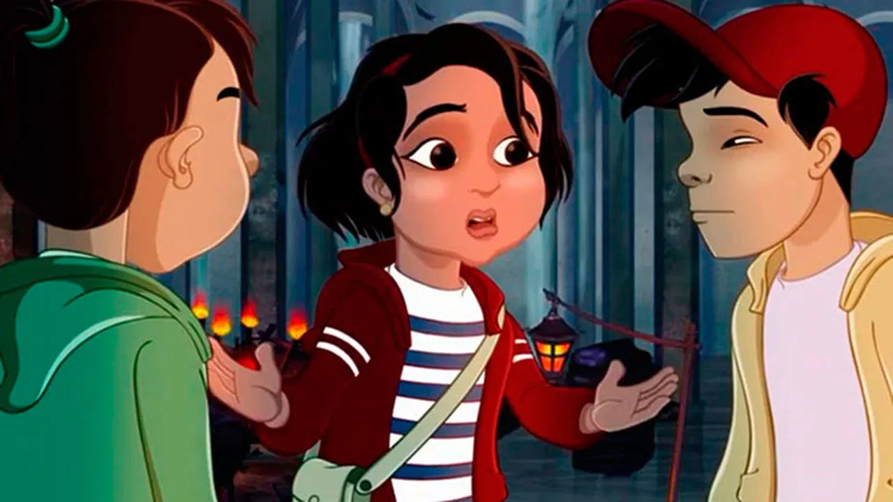 Nur and the Dragon Temple backdrop