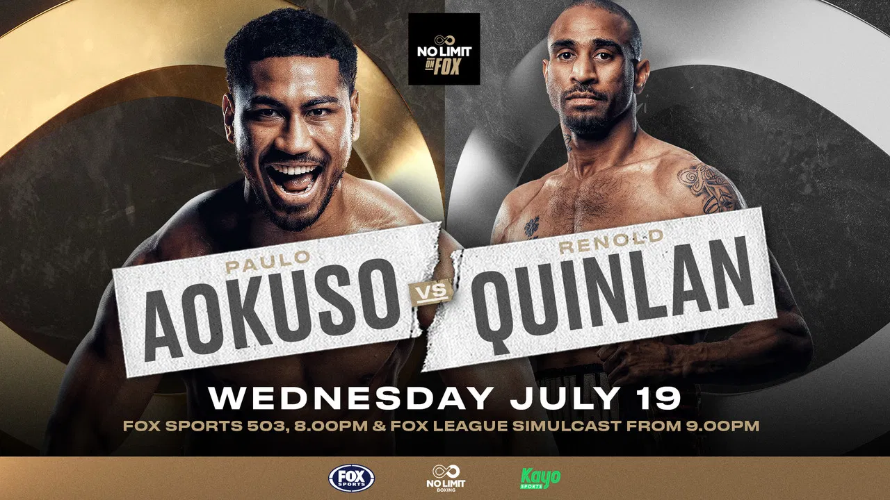 Paulo Aokuso vs. Renold Quinlan backdrop