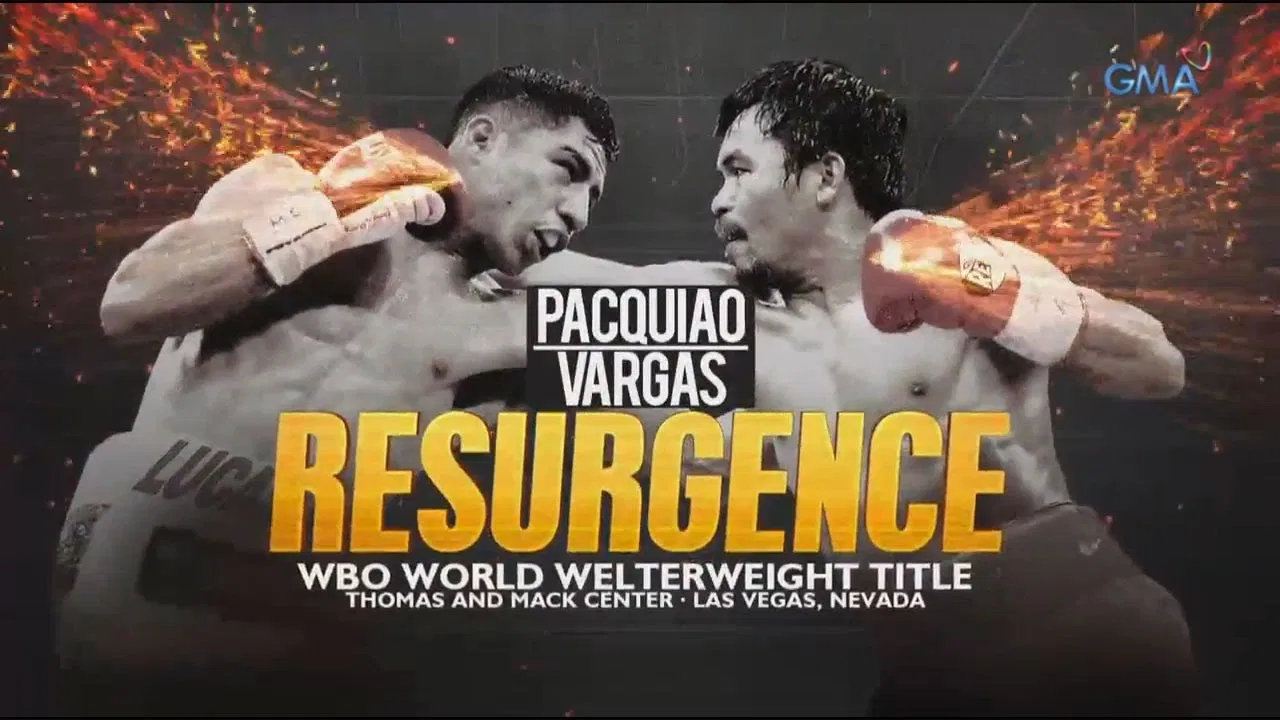 Manny Pacquiao vs. Jessie Vargas backdrop