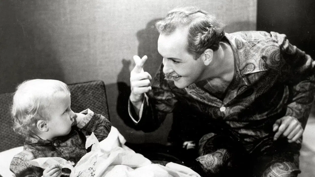 Poikamies-pappa backdrop