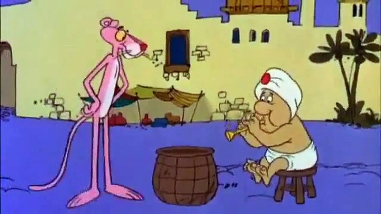 The Pink of Bagdad backdrop