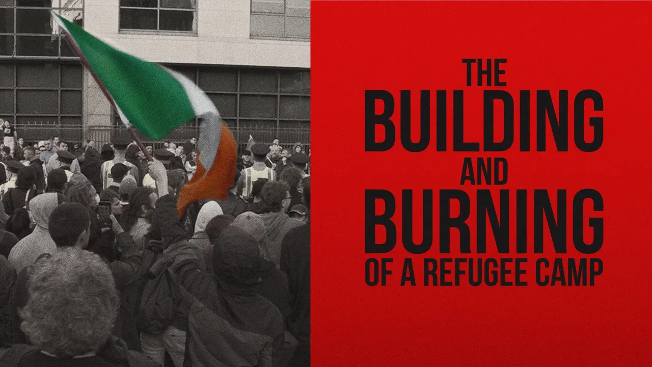 The Building and Burning of a Refugee Camp backdrop