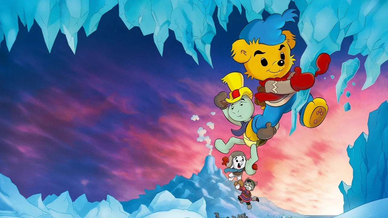 Bamse and the Volcano Island backdrop