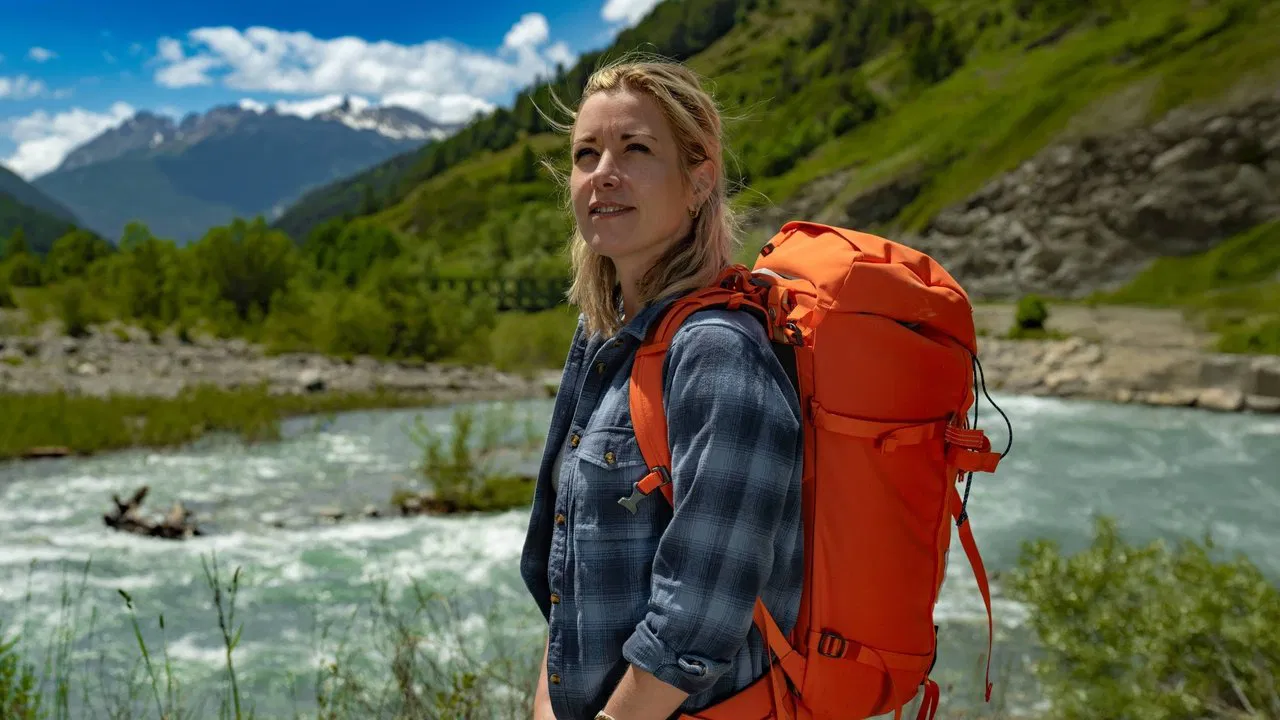 Een jaar in de Alpen backdrop