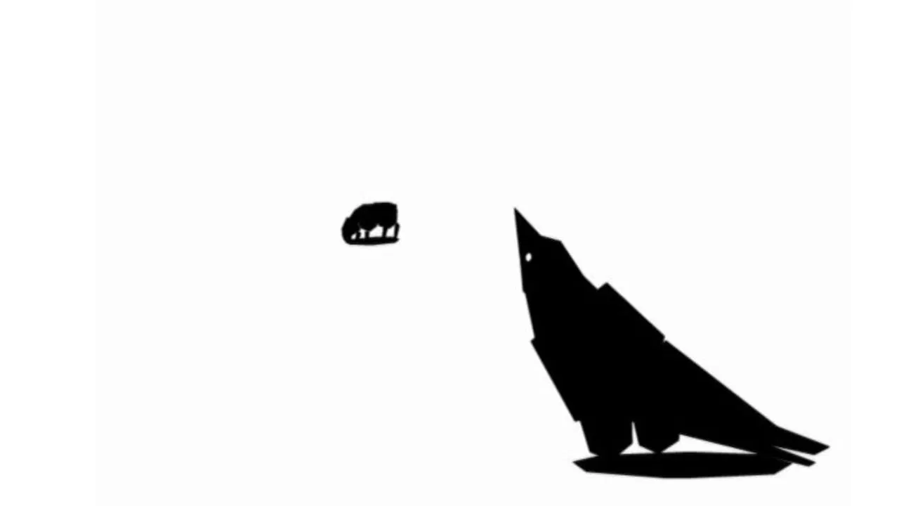 The Crow that wanted to imitate the Eagle backdrop