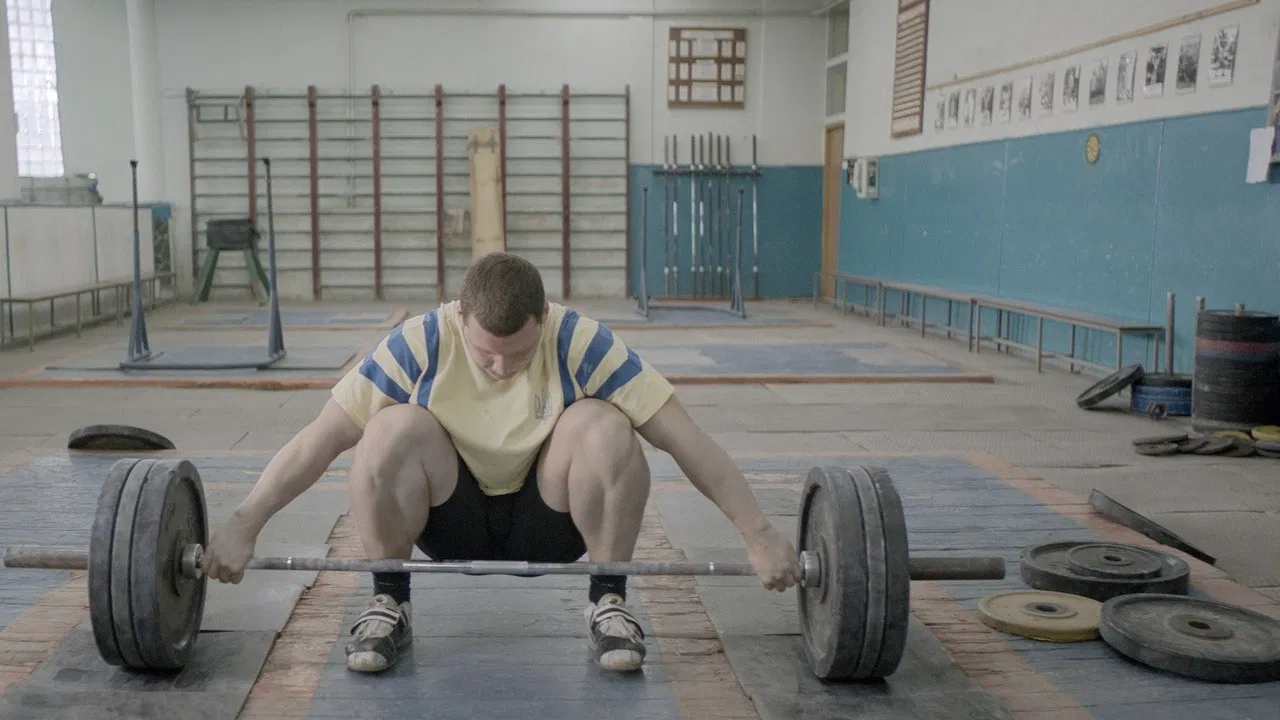 Weightlifter backdrop