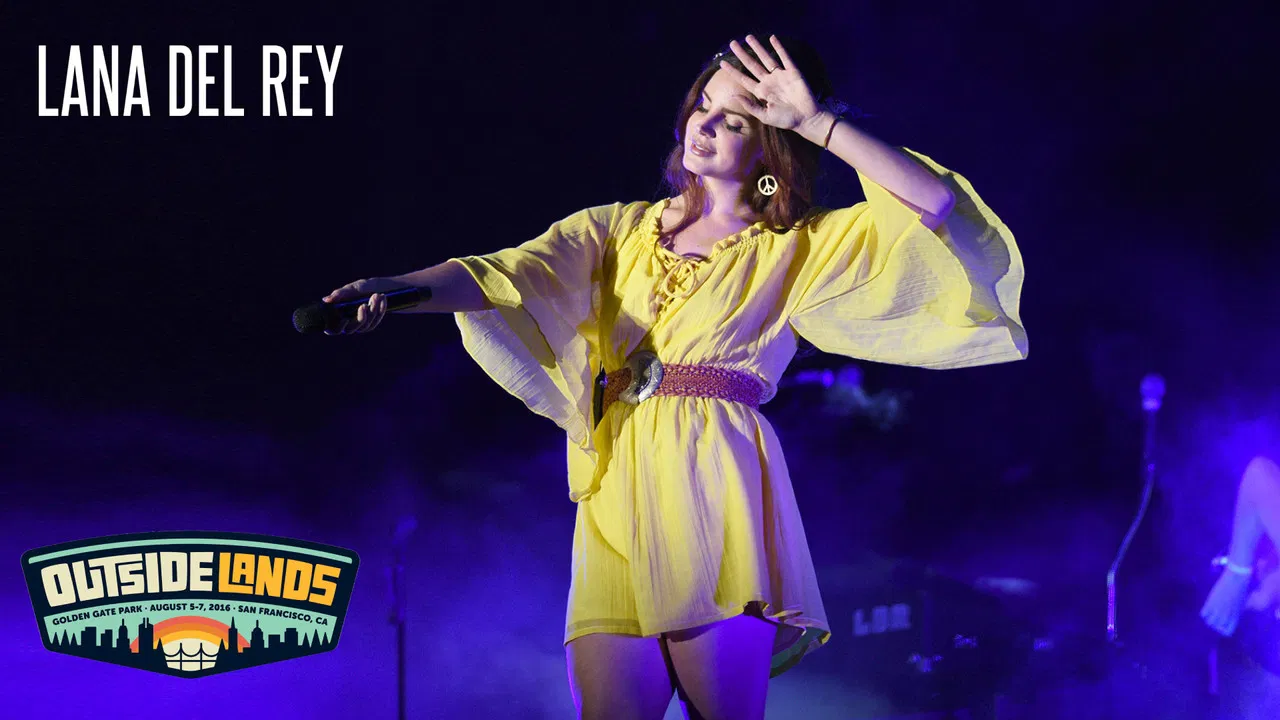 Lana Del Rey - Live at Outside Lands Festival backdrop