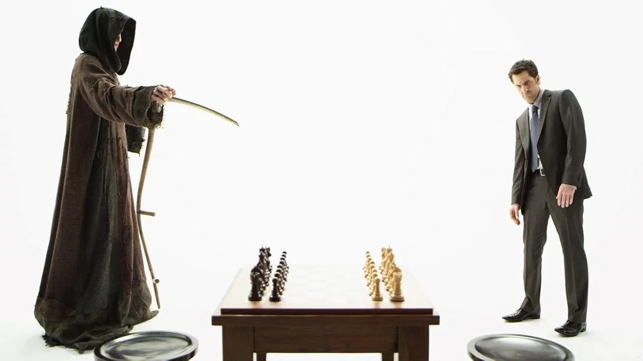 Dave vs Death backdrop