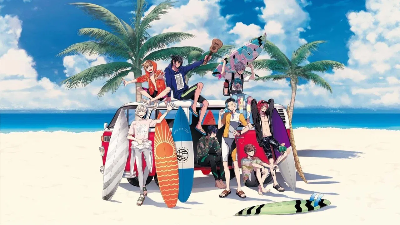 WAVE!! -Let's go surfing!!- backdrop