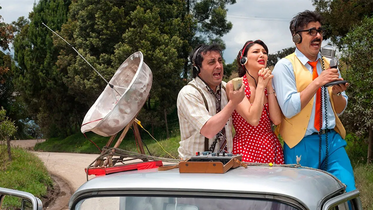 De rolling por Colombia backdrop