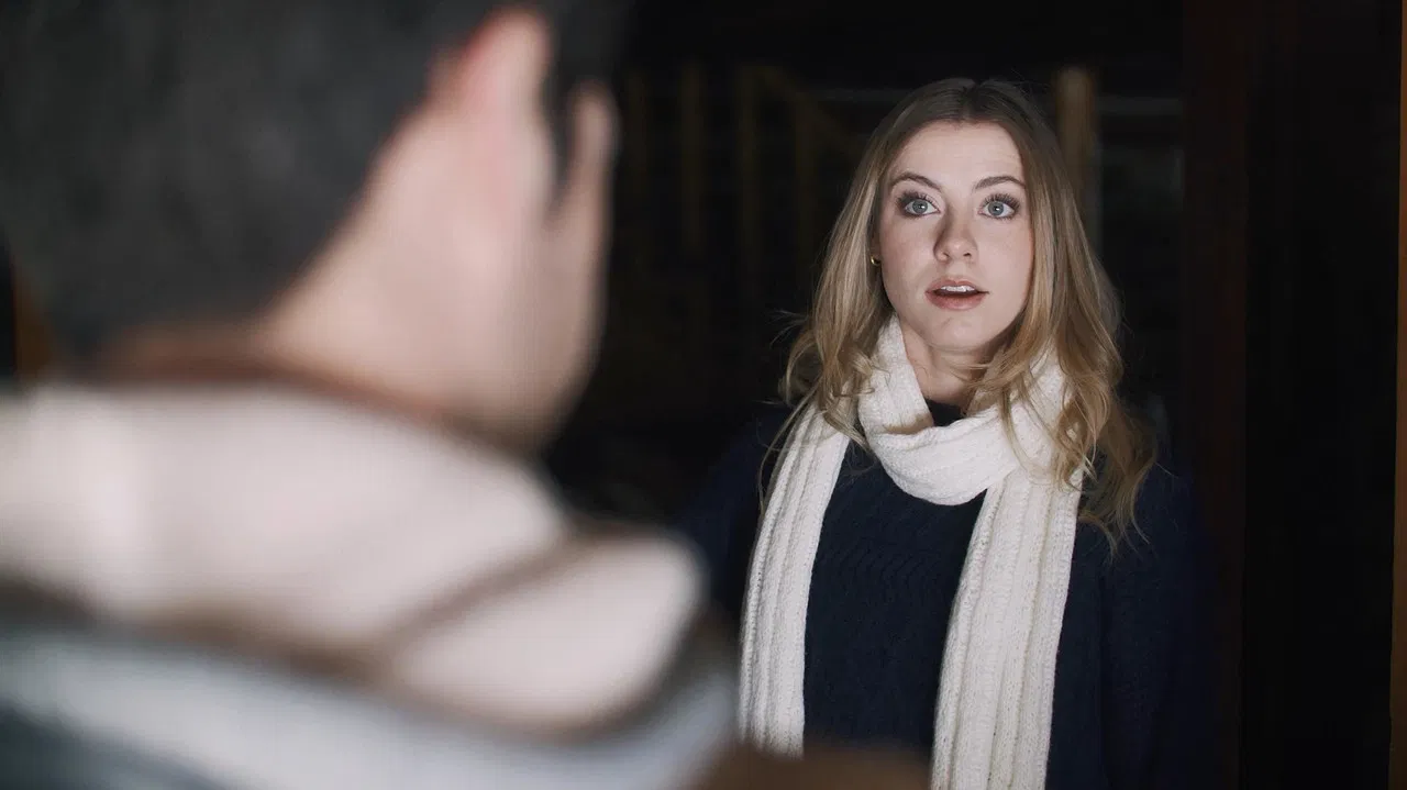 The Christmas Ticket backdrop