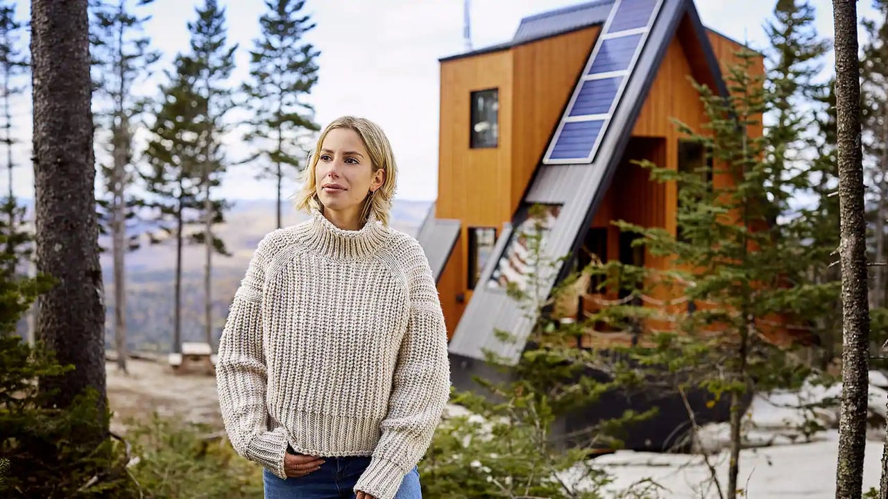 Mini chalet - grandeur nature backdrop