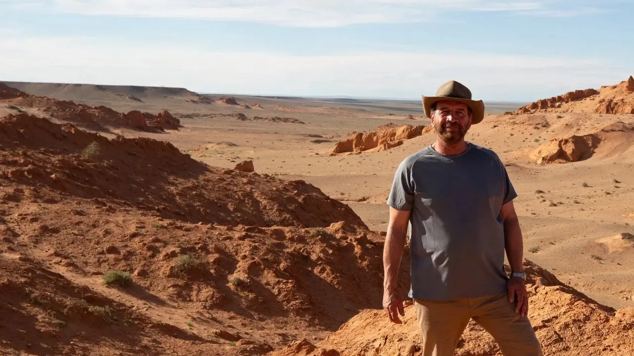 Into the Gobi Desert with Nick Knowles backdrop