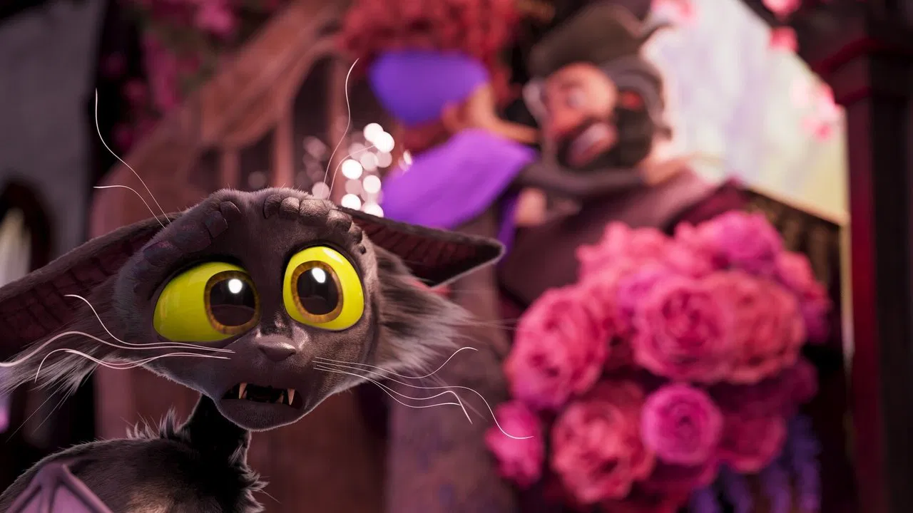 The Witch's Cat backdrop