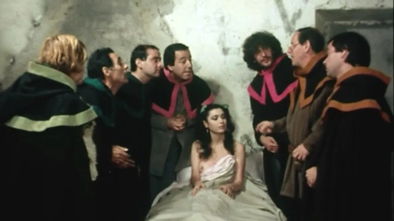 Snow White and 7 Wise Men backdrop