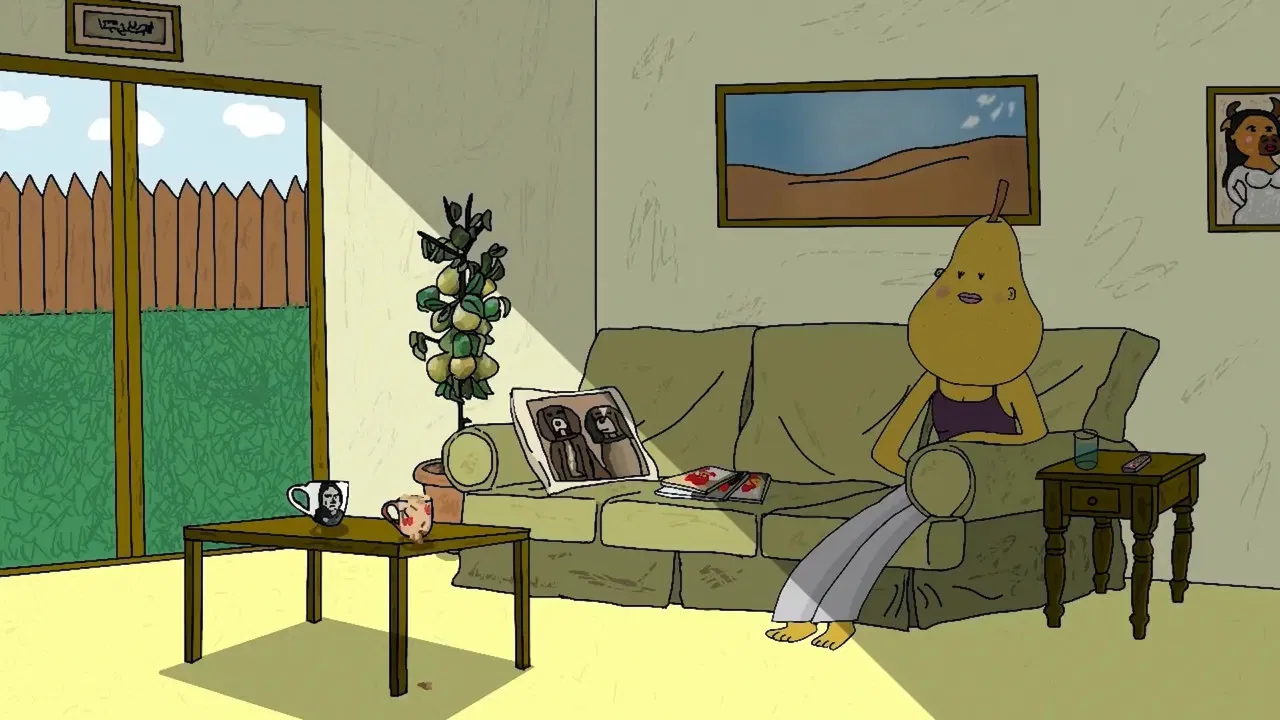 Pear Shaped backdrop