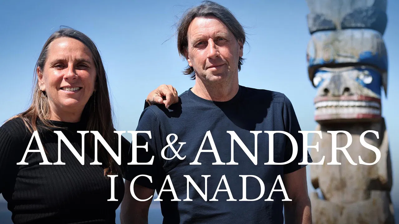 Anne og Anders i Canada backdrop