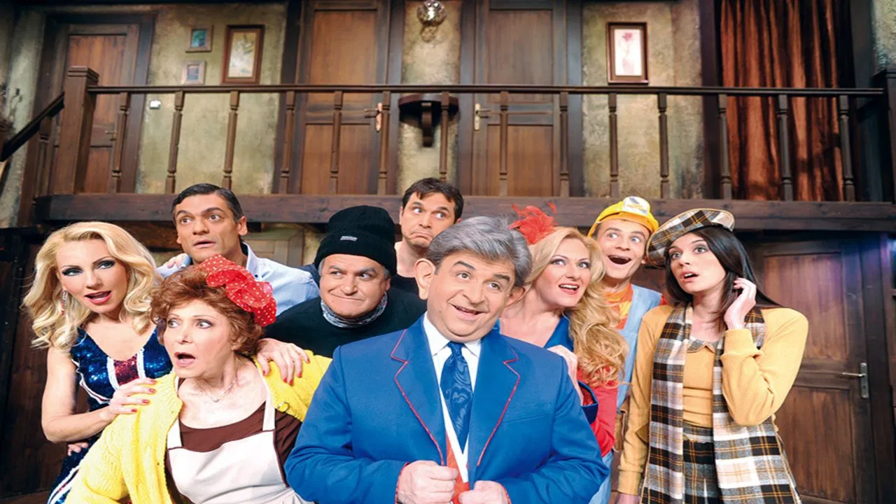 In the doll's nest backdrop