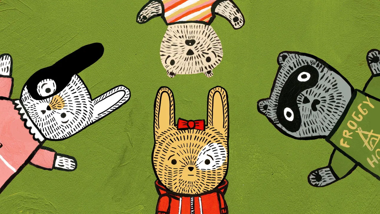 Wolfie the Bunny backdrop