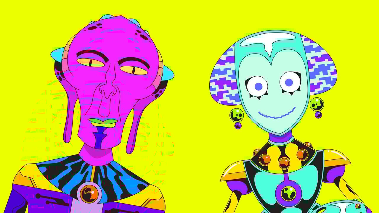 Alien News Desk backdrop