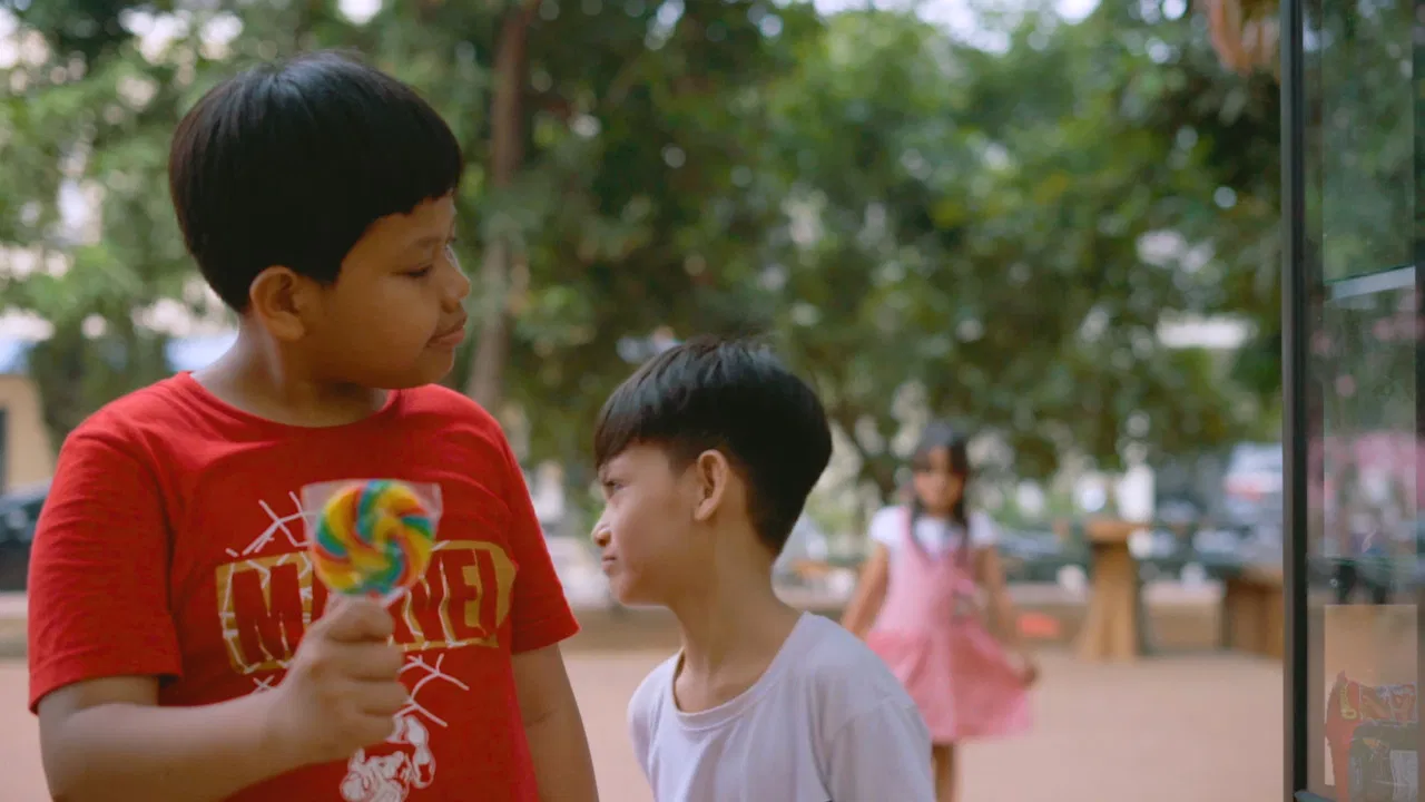 Permen Buat Pelangi backdrop