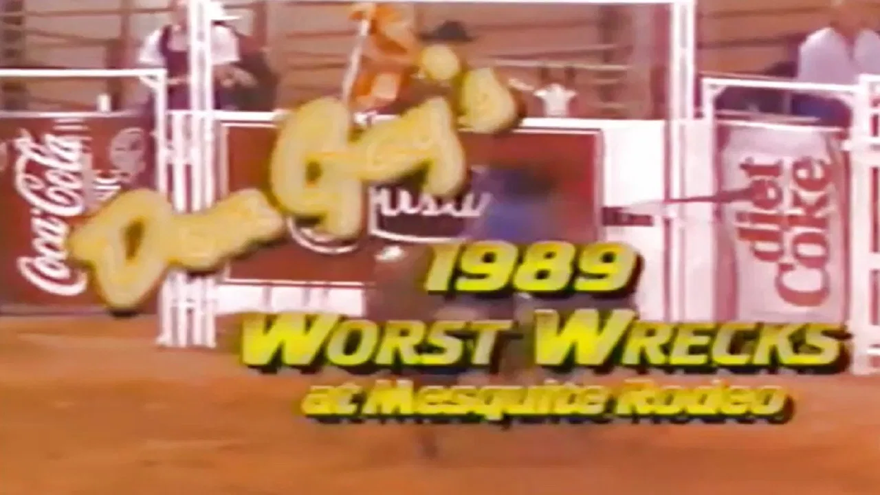 Don Gay's Worst Wrecks at Mesquite Rodeo 1989 backdrop