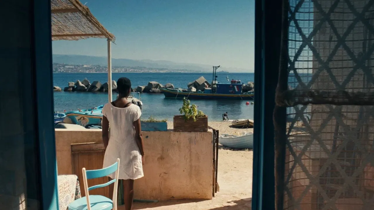 Spiaggia di vetro backdrop