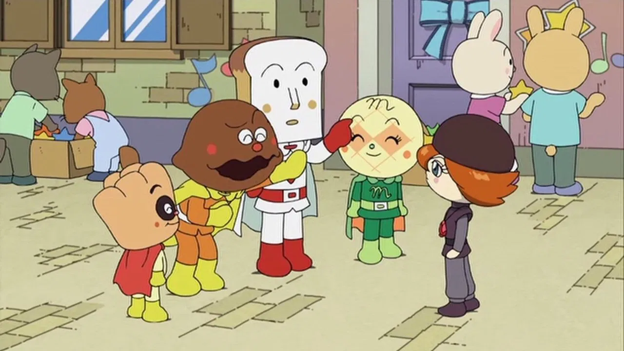Anpanman: The Blacknose with Magical Song backdrop
