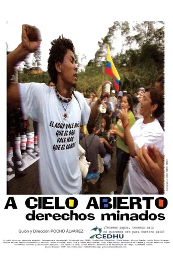 A cielo abierto, derechos minados poster