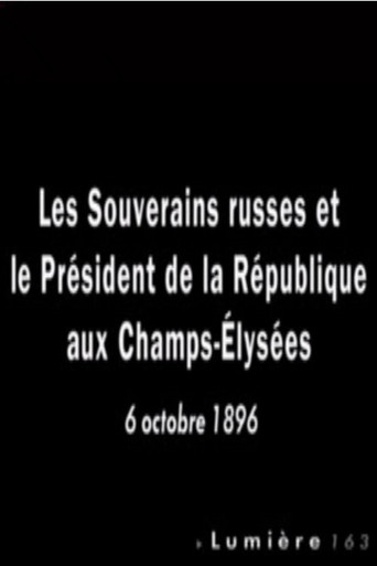 Paris: Les souverains russes et le président de la République aux Champs-Élysées poster