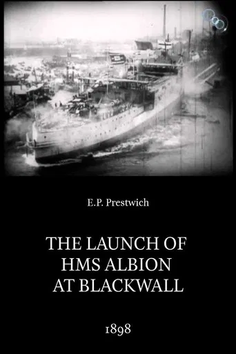 The Launch of HMS Albion at Blackwall poster