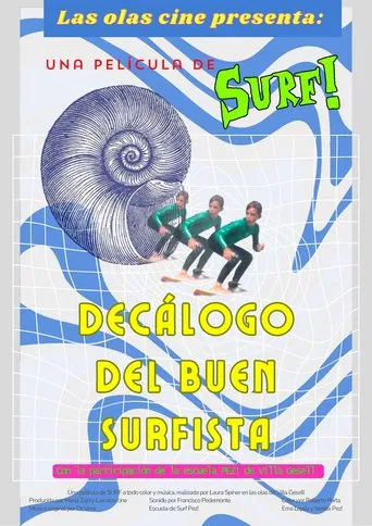 Decálogo del buen surfista poster