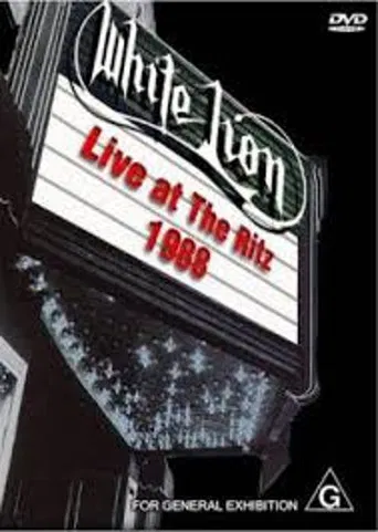 White Lion: Live At The Ritz 1988 poster