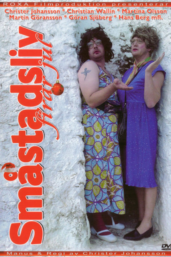 Småstadsliv firar jul poster