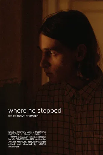 where he stepped poster