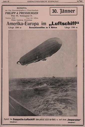 America to Europe in an Airship poster