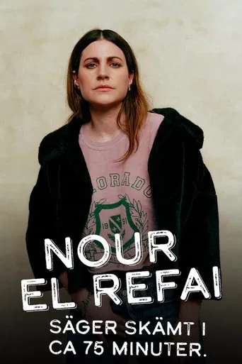 Nour El Refai säger skämt i ca 75 minuter poster