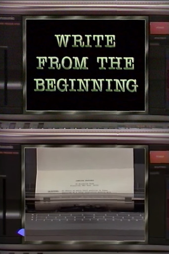 Write From the Beginning poster