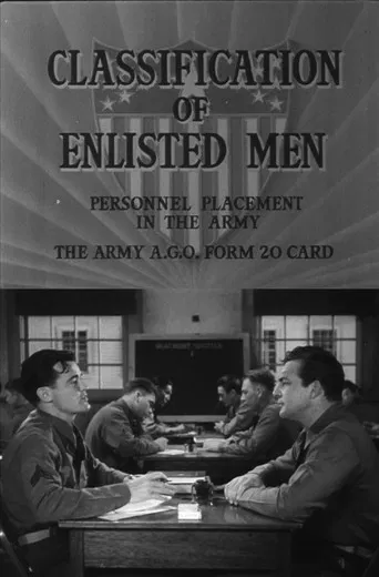 Classification of Enlisted Men poster