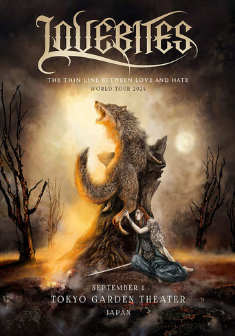 LOVEBITES - The Thin Line Between Love & Hate - World Tour 2024 - Live In Japan poster