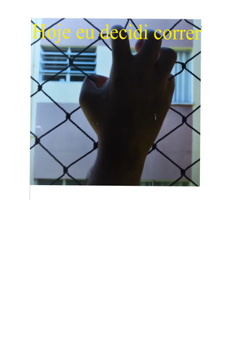 Hoje eu decidi correr poster