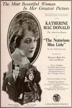 Notorious Miss Lisle poster