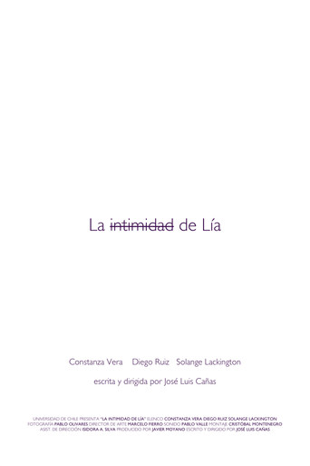 La intimidad de Lía poster