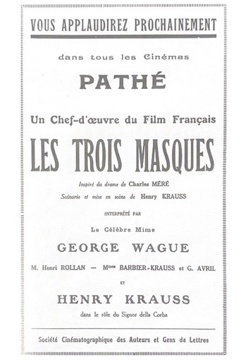 Les Trois masques poster