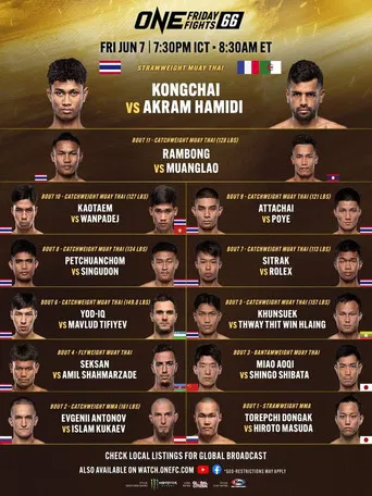 ONE Friday Fights 66: Kongchai vs. Hamidi poster