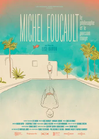 Michel Foucault, le philosophe et le poisson rouge. poster