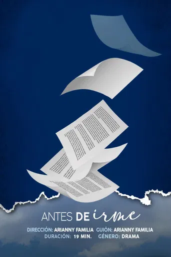 Antes de Irme poster